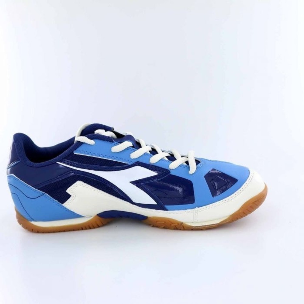 Diadora Quinto R Mens Indoor Soccer Shoes Blue White Size 9.5 Sneakers